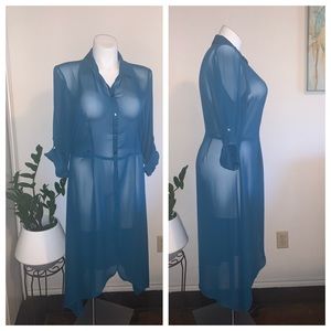 Hi Lo Sheer Jacket/Top